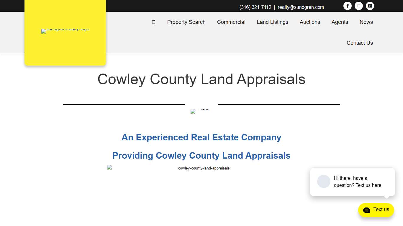 Cowley County Land Appraisals Sundgren Realty